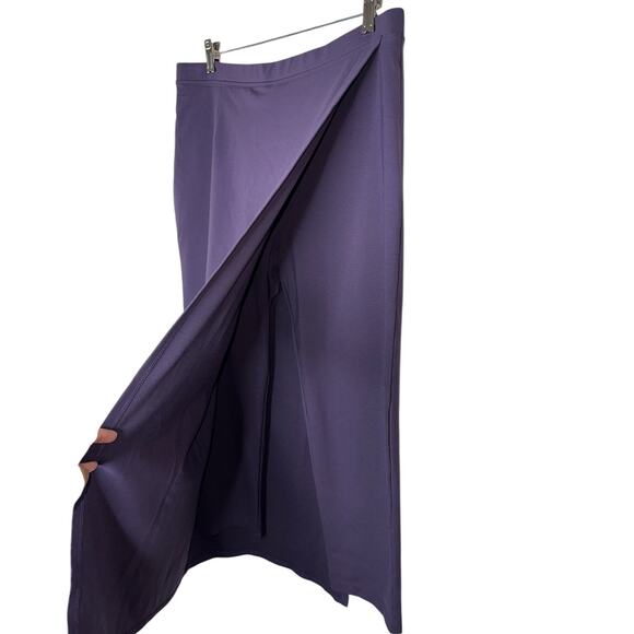 Betabrand Sassiest Pant Skirt Combo Deep Purple Stretchy Comfy Career Size XL - Picture 4 of 11